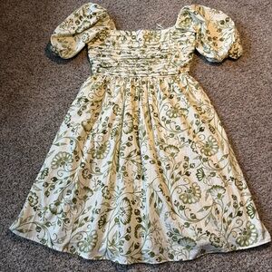 Abercrombie & Fitch Emerson Floral Puff Sleeve Dress - L